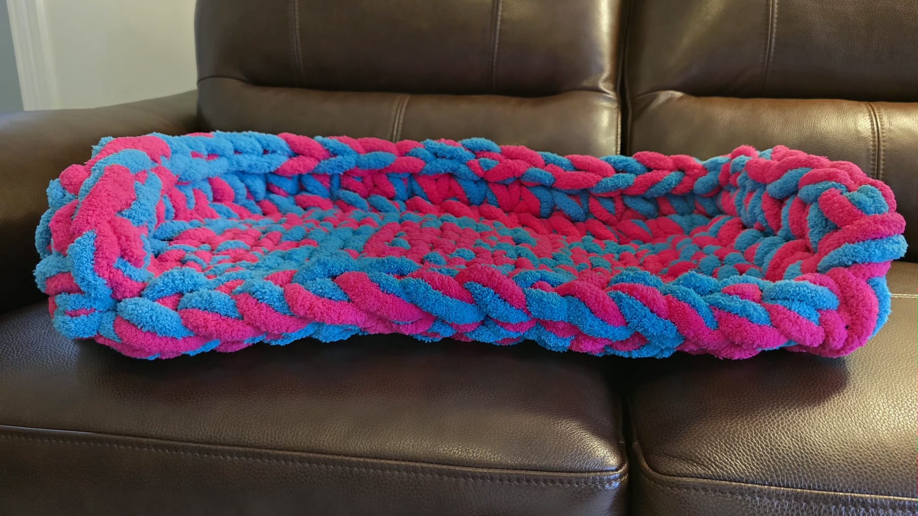 Customisable The Neon Nap-Station Pet Bed– Handmade Chenille