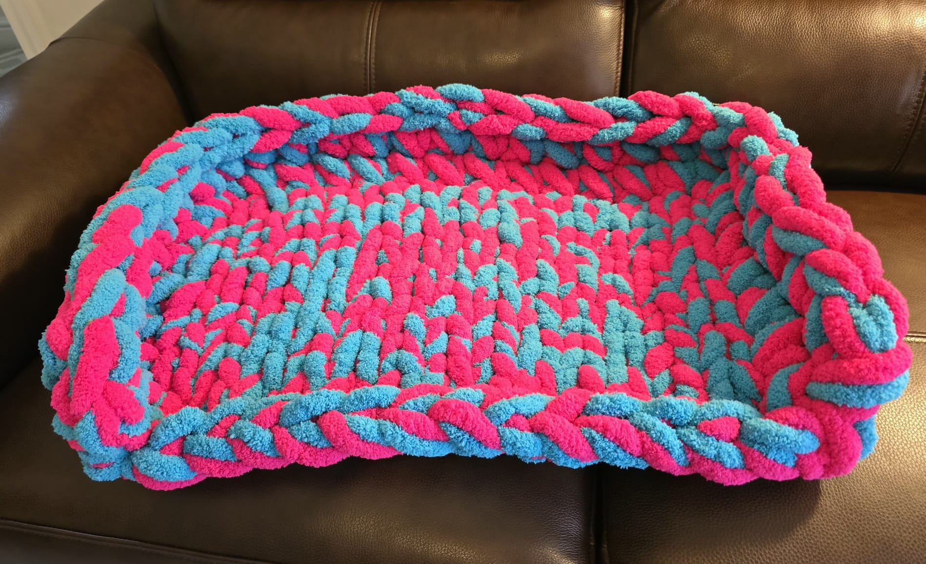 Customisable The Neon Nap-Station Pet Bed– Handmade Chenille