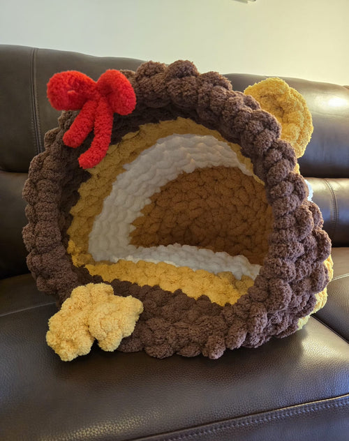 Customisable Honeypot cat cave - The Coziest Hideaway for Your Kitty – Handmade Chenille