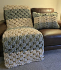 Customisable The "Sage Sanctuary" Honeycomb Pillow – Handmade Chenille