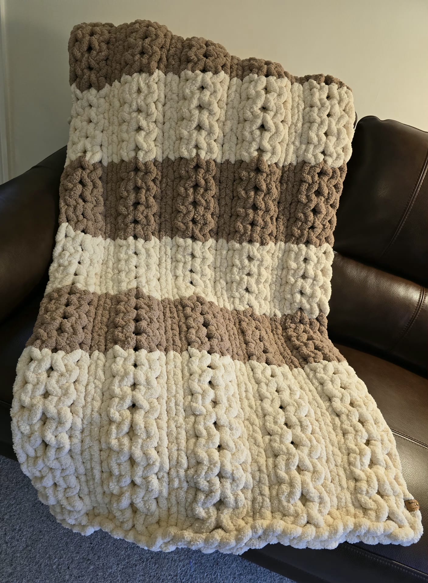 Customisable The Sandstone Honeycomb Bed Runner – Handmade Chenille
