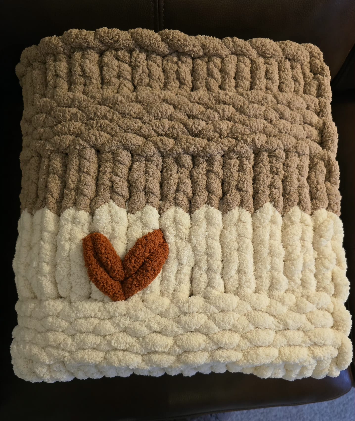 Customisable Cocoa Hug Baby Blanket – Handmade Chenille
