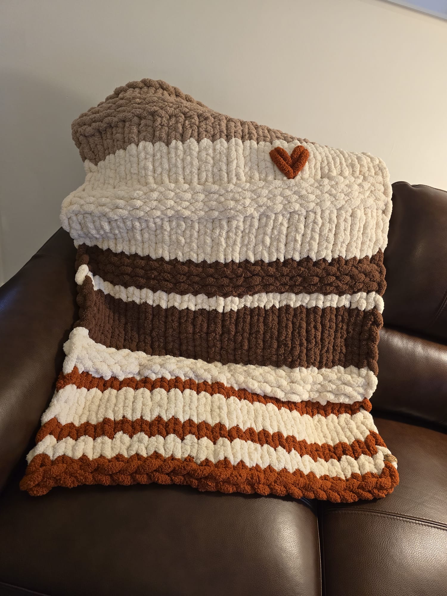 Customisable Cocoa Hug Baby Blanket – Handmade Chenille
