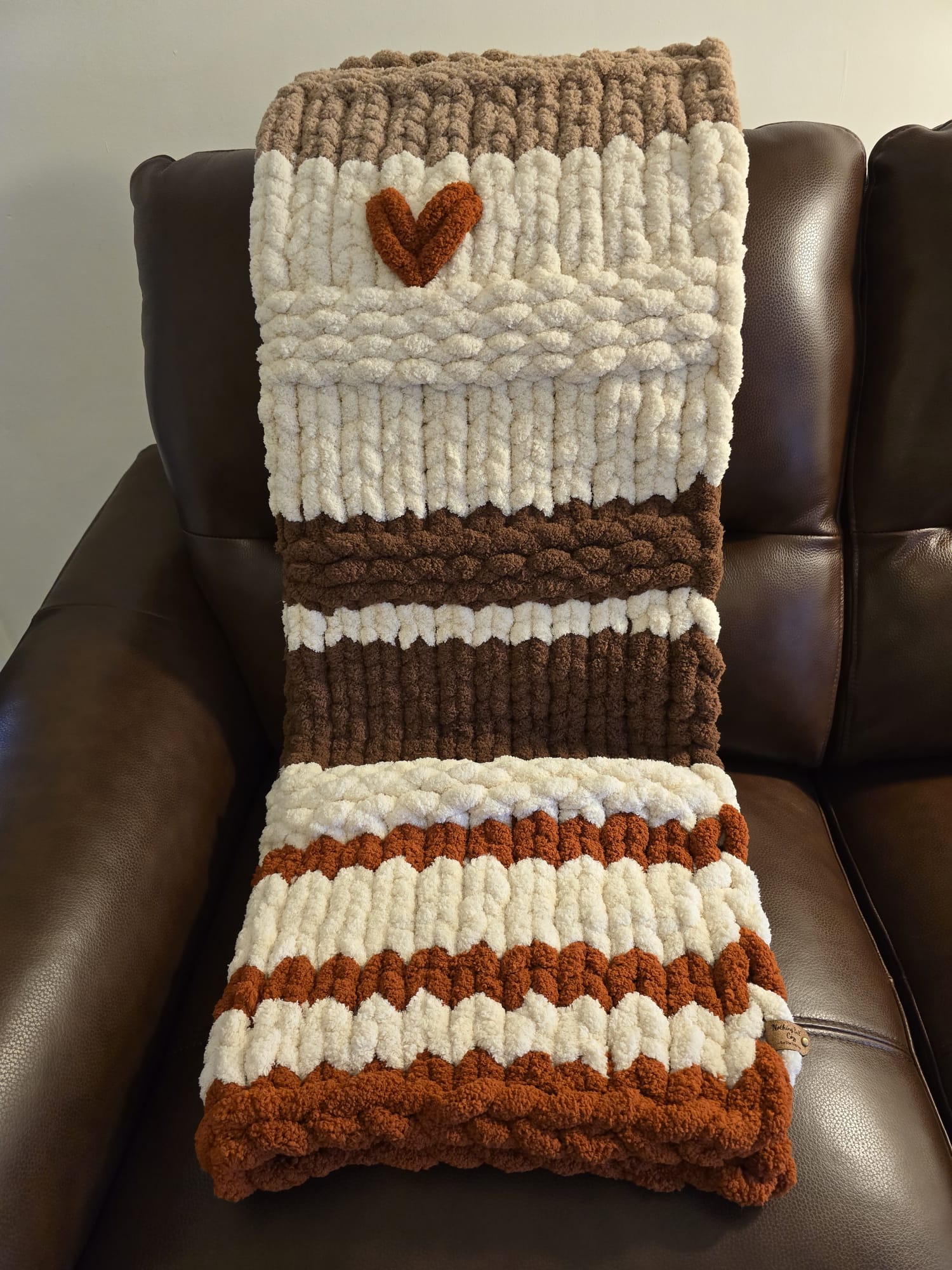 Customisable Cocoa Hug Baby Blanket – Handmade Chenille