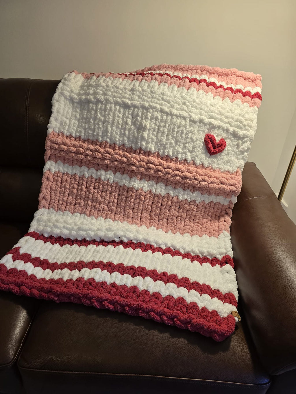 Customisable Strawberry Shortcake Baby Blanket – Handmade Chenille