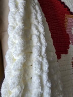 Customisable Love Heart's entwined Blanket – Handmade Chenille