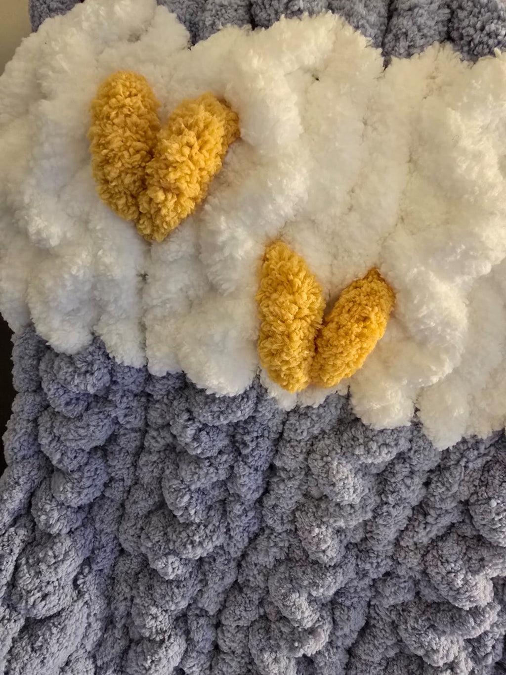 Customisable Sweetheart & Bumble Snuggle Baby Blanket – Handmade Chenille