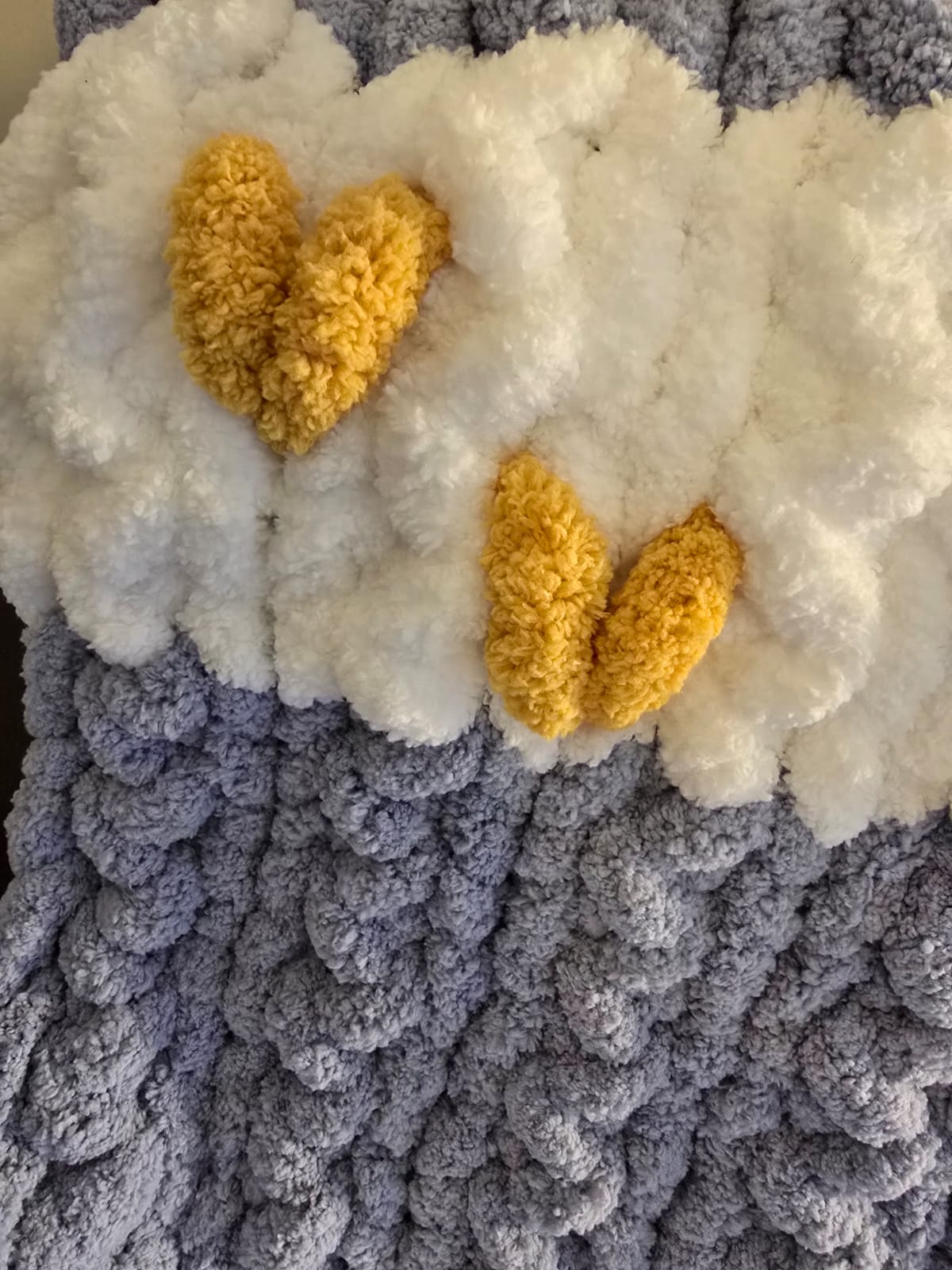 Customisable Sweetheart & Bumble Snuggle Baby Blanket – Handmade Chenille