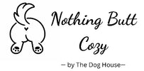 Logo of 'Nothing Butt Cozy by The Dog House' with a stylized dog icon.